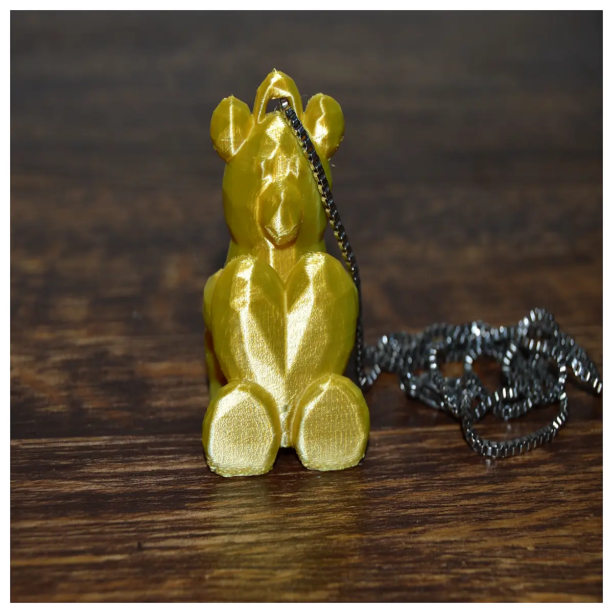 Low Poly Bear Plush Toy 3D Printed Model Cute Small Bear Desk Decoration Kids Gift Creative Fun