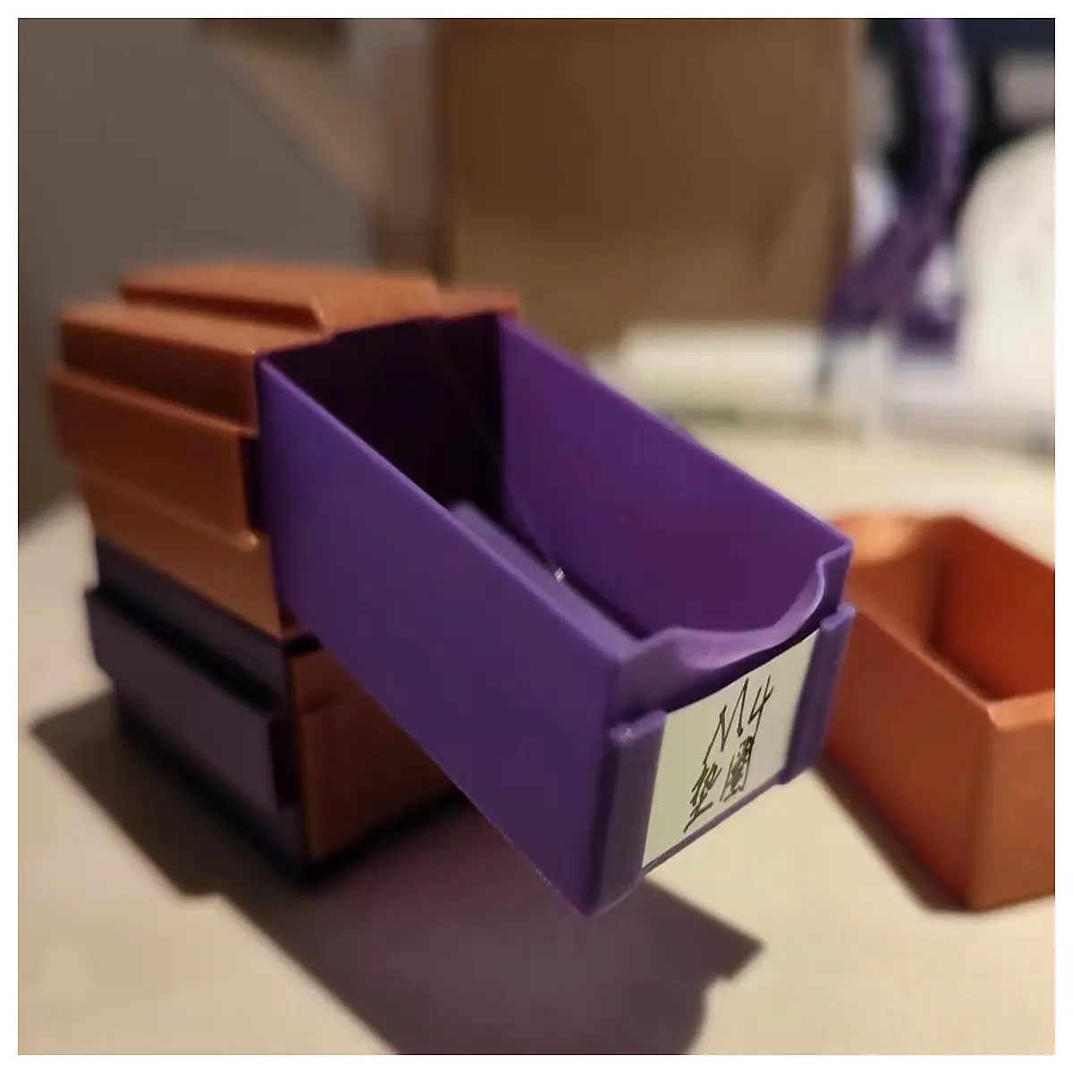 Stackable Part Box Vase Model Print Drawer with Limiters DIY Creative Home Decor Model Part Assembly Tools