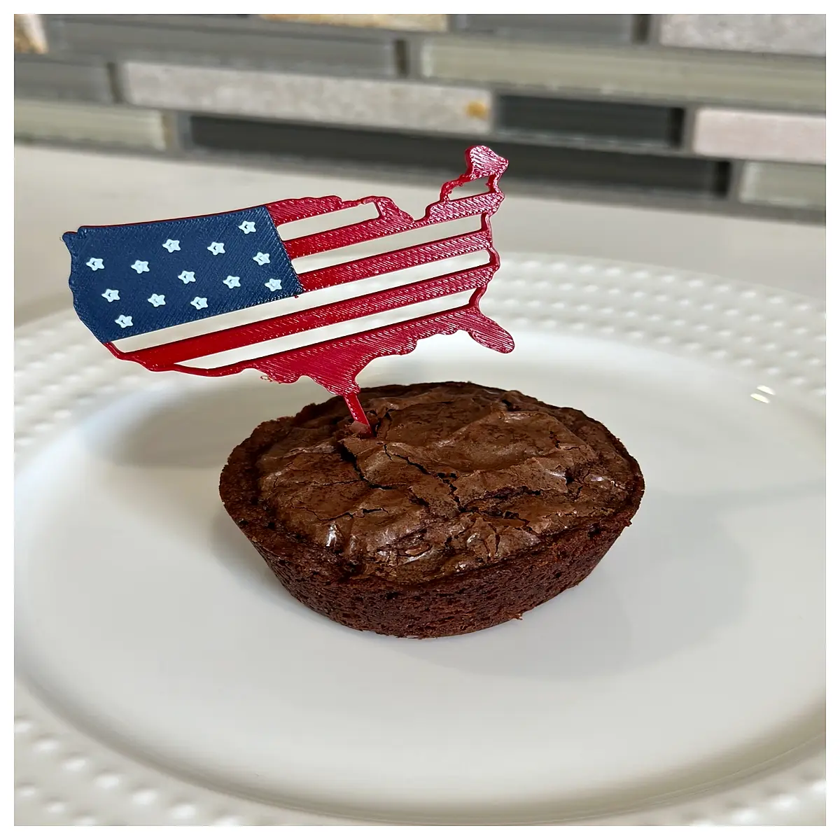 Memorial Day Cake Decorations 4th of July Flag Cupcake Toppers DIY Decoration Supplies