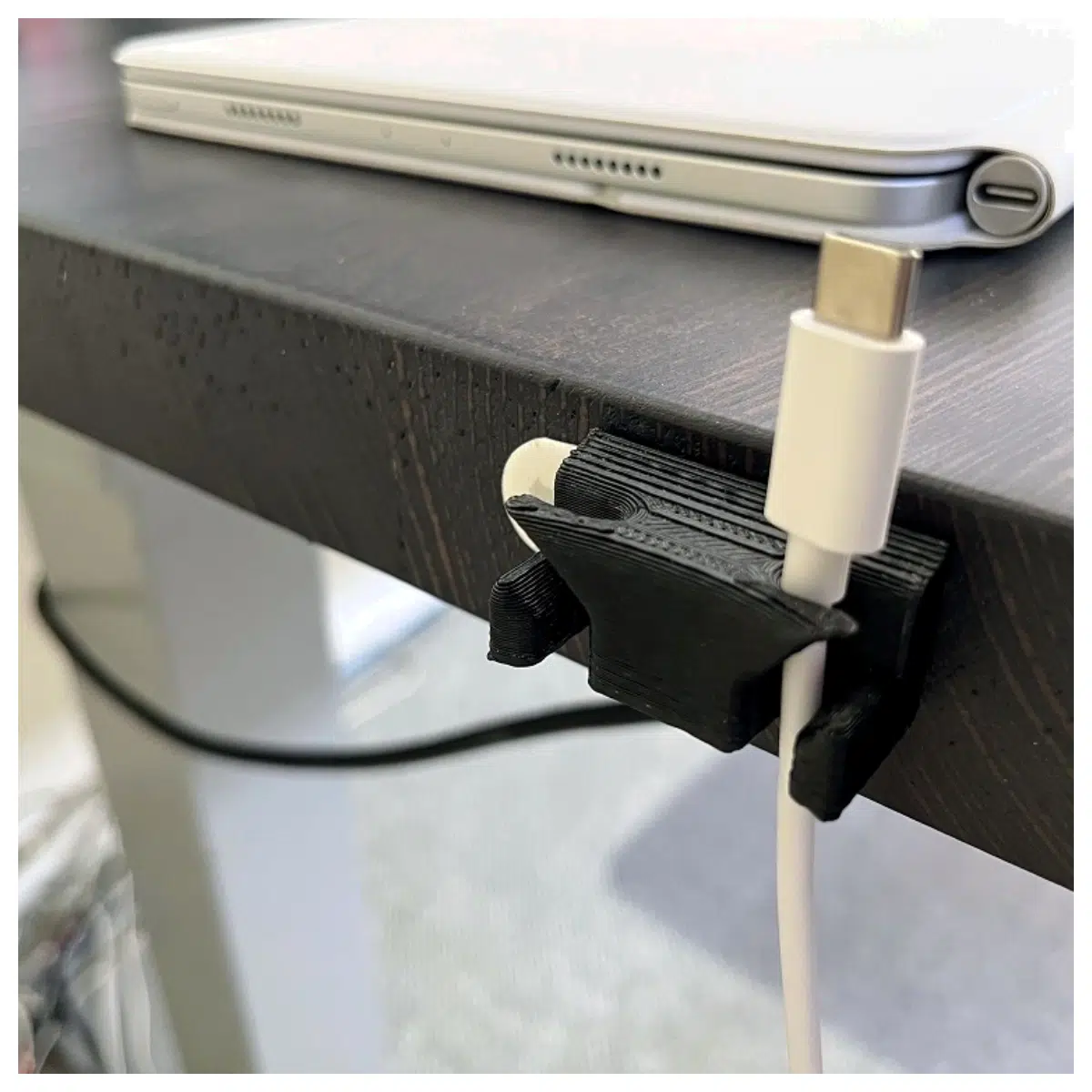 Desk Cable Organizer Computer Stand Desktop Storage Cable Support Office Desk Accessory Computer Cable Management