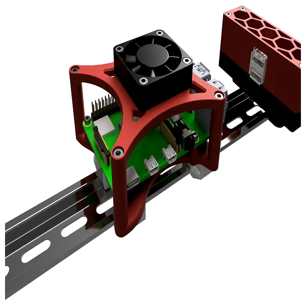 RPI Clamp Mount Installation 40mm Cooling Accessories Clamp Mounting Cooling Optimization PC CPU Cooling