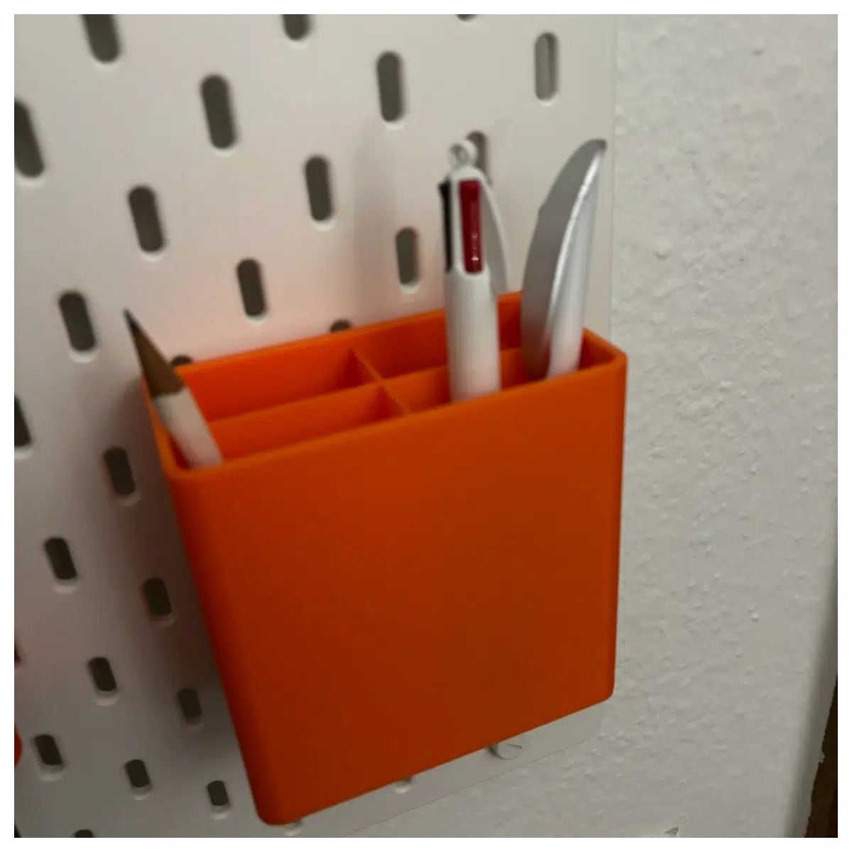 skadis pencil holder pegboard organizer desktop storage box for pens markers office supplies