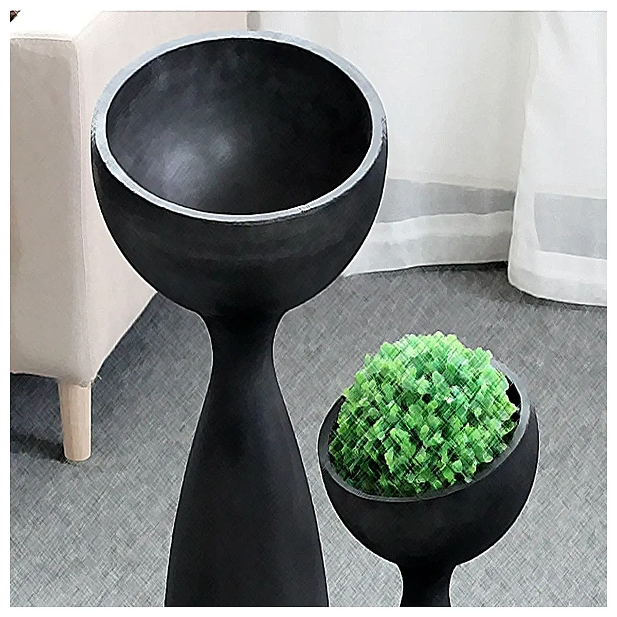 modern geometric ceramic planter indoor succulent pot minimalist vase home decor