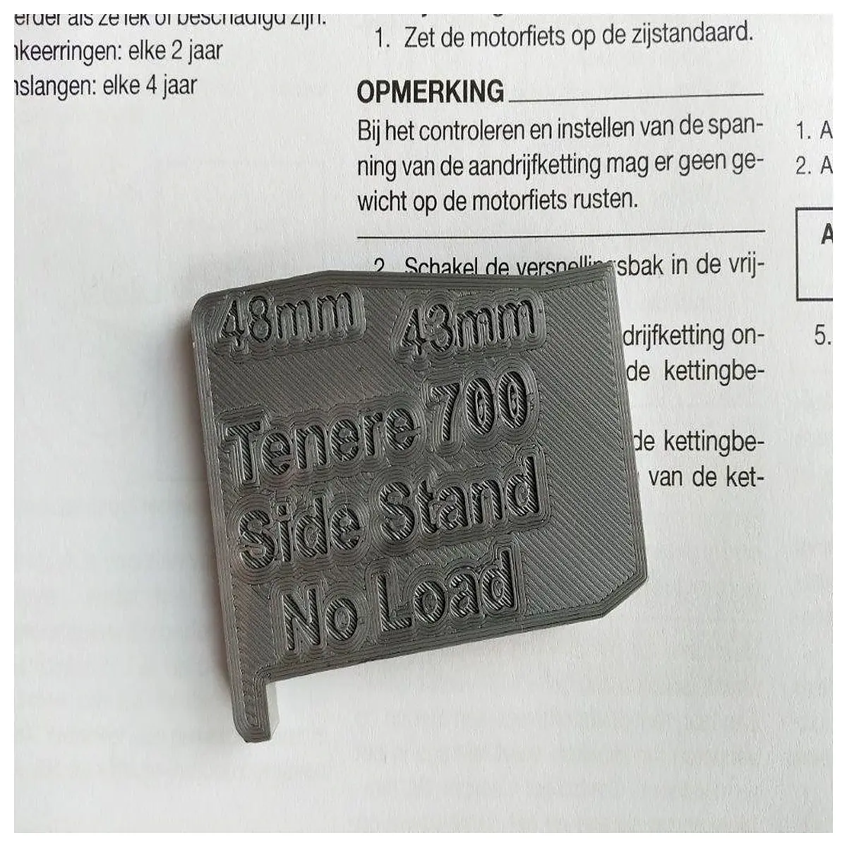 Tenere 700 Adventure Chain Tension Gauge Measurement Tool Motorcycle Parts Maintenance Accessory