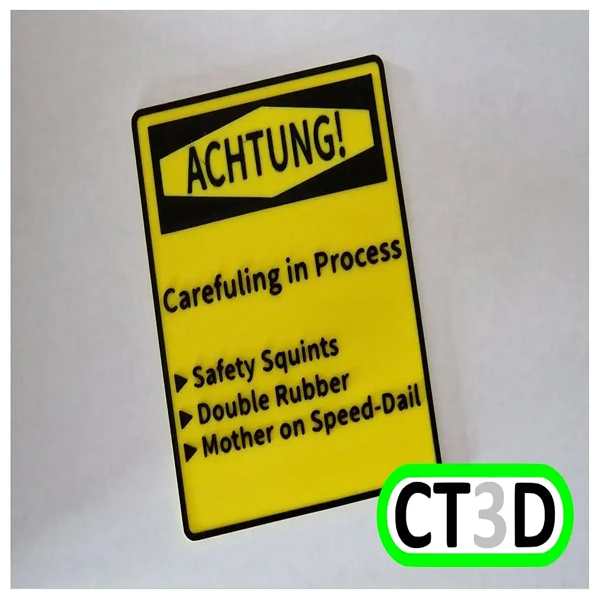 av8tung metal sign warning caution industrial vintage retro wall decor garage workshop safety plaque
