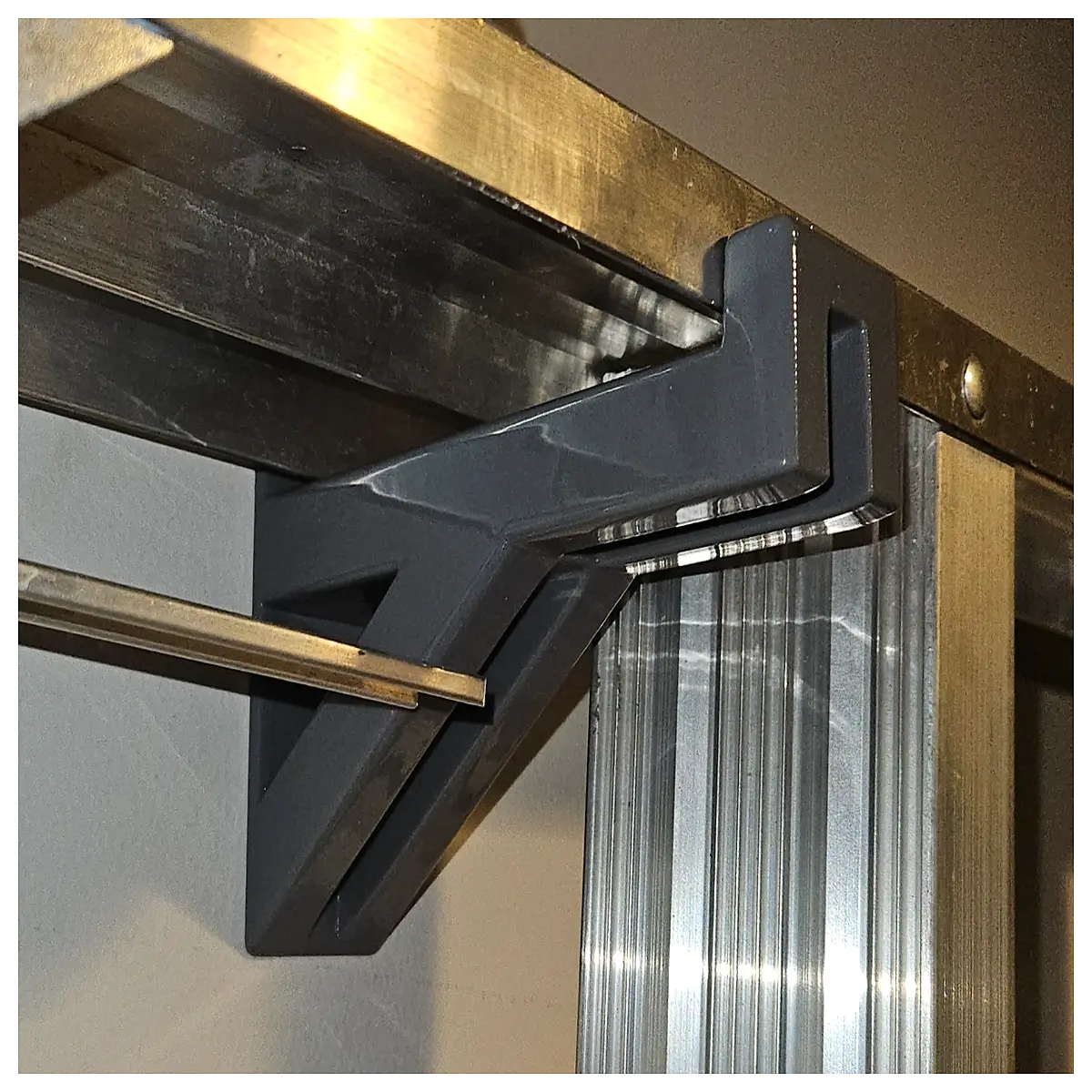 duty wall mounted ladder storage rack organizer bracket for garage shed safety hook