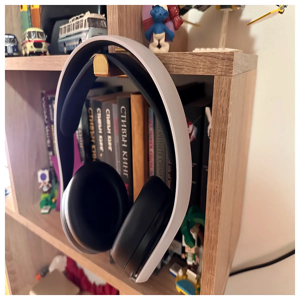 desktop headphone holder rack mount for shelf 165mm wide gaming headset organizer