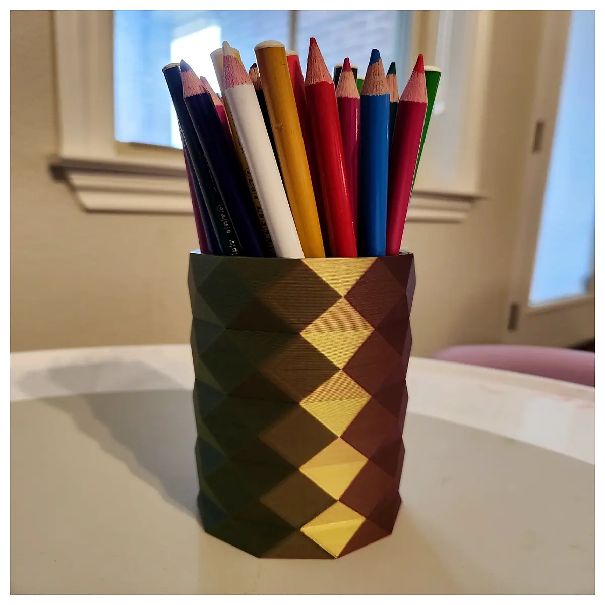 low poly vase geometric ceramic home decor modern minimalist table centerpiece abstract art sculpture