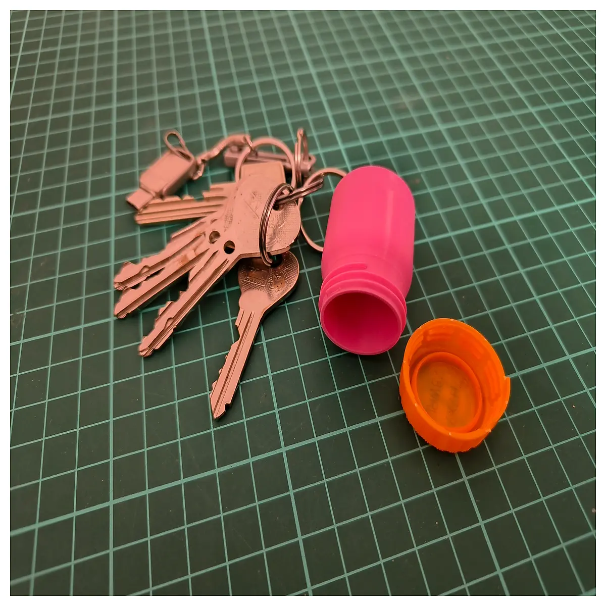 compact keychain pill organizer for travel small portable medicine case with compartments for daily vitamins and emergency supplies