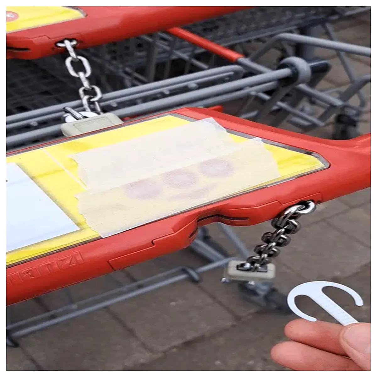 Shopping Cart Key Euro Keyring Car Accessories Car Decoration Keychains Accessory Replacement