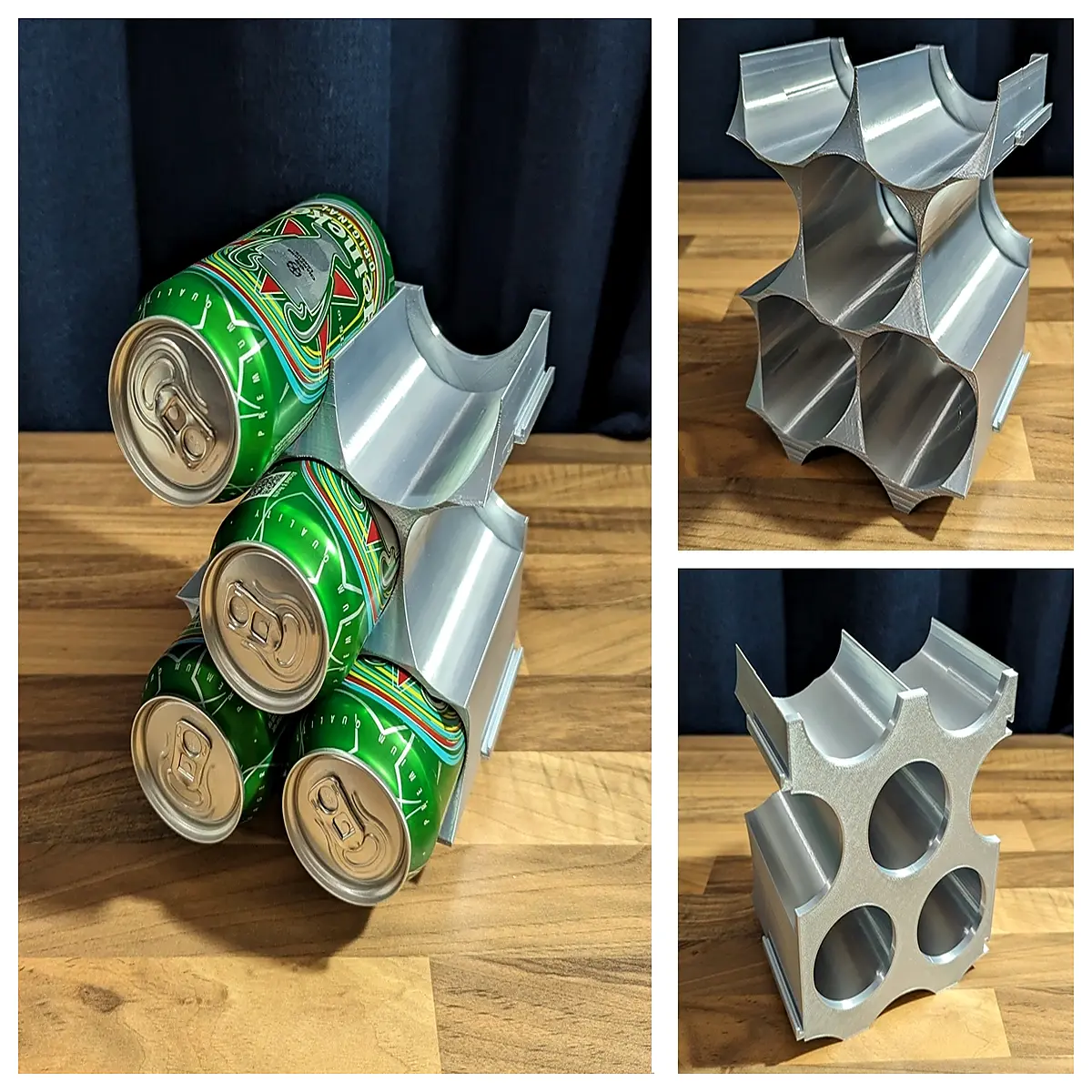 Beer Can Rack Five Tier Wall Mounted Display Stand for Beer Bottles Cans Beer Accessory Holder Beer Enthusiast Gift