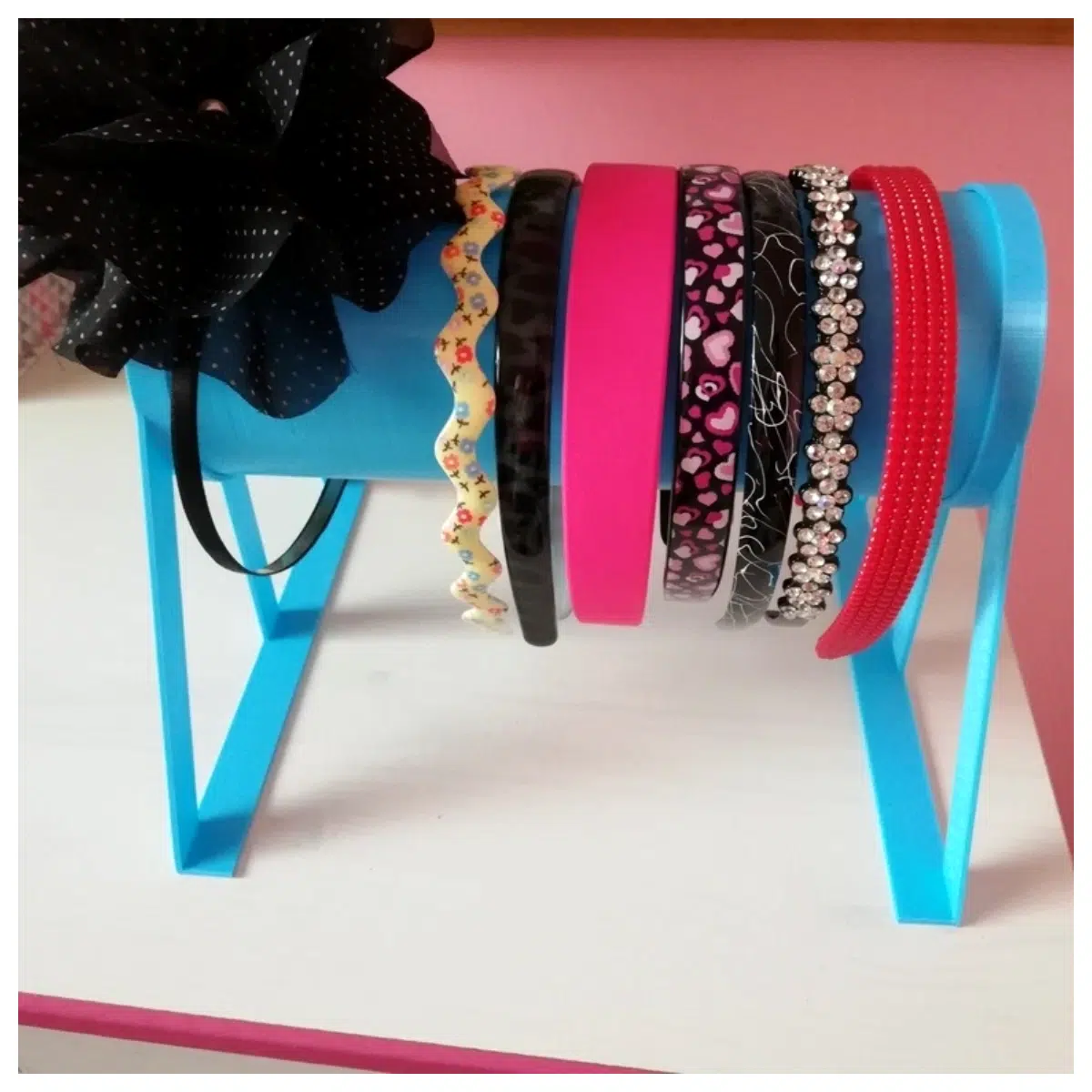 Hairband Holder Organizer Hair Accessory Storage Box Comb Display Shelf Hair Ribbon Divider Hair Clip Case