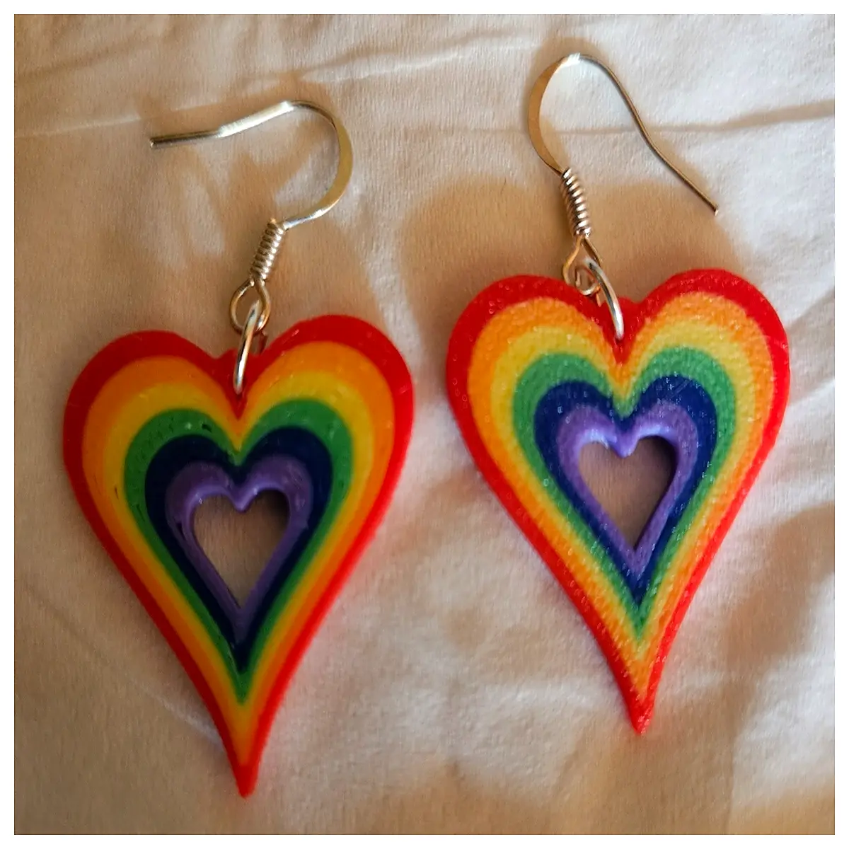 Rainbow Earrings Romantic Girl Jewelry Drop Earrings Love Gift Sweet Cute