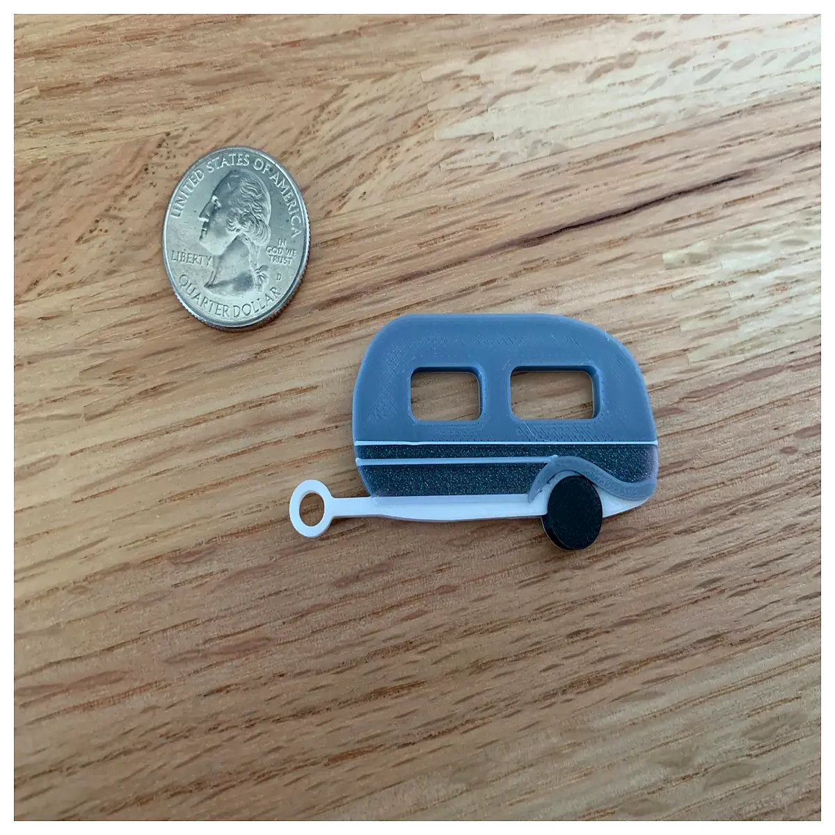 Cute ful Campervan Keychain Car Decoration Camping Accessory Creative Charm Car Keyring Outdoor Gear