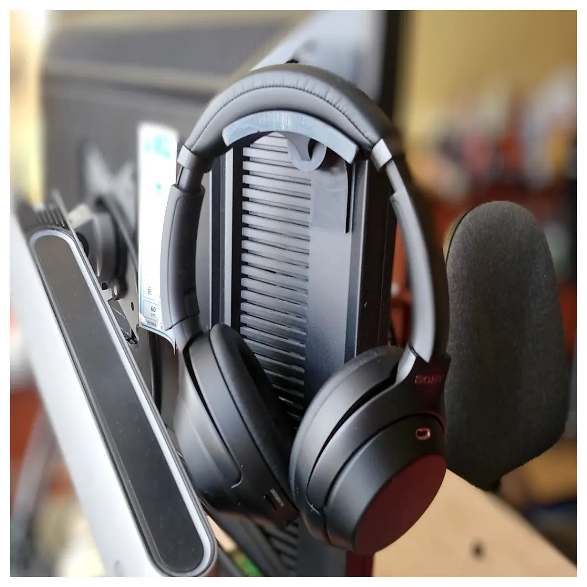 headphone holder desk organizer for gaming headset earbuds charging dock storage