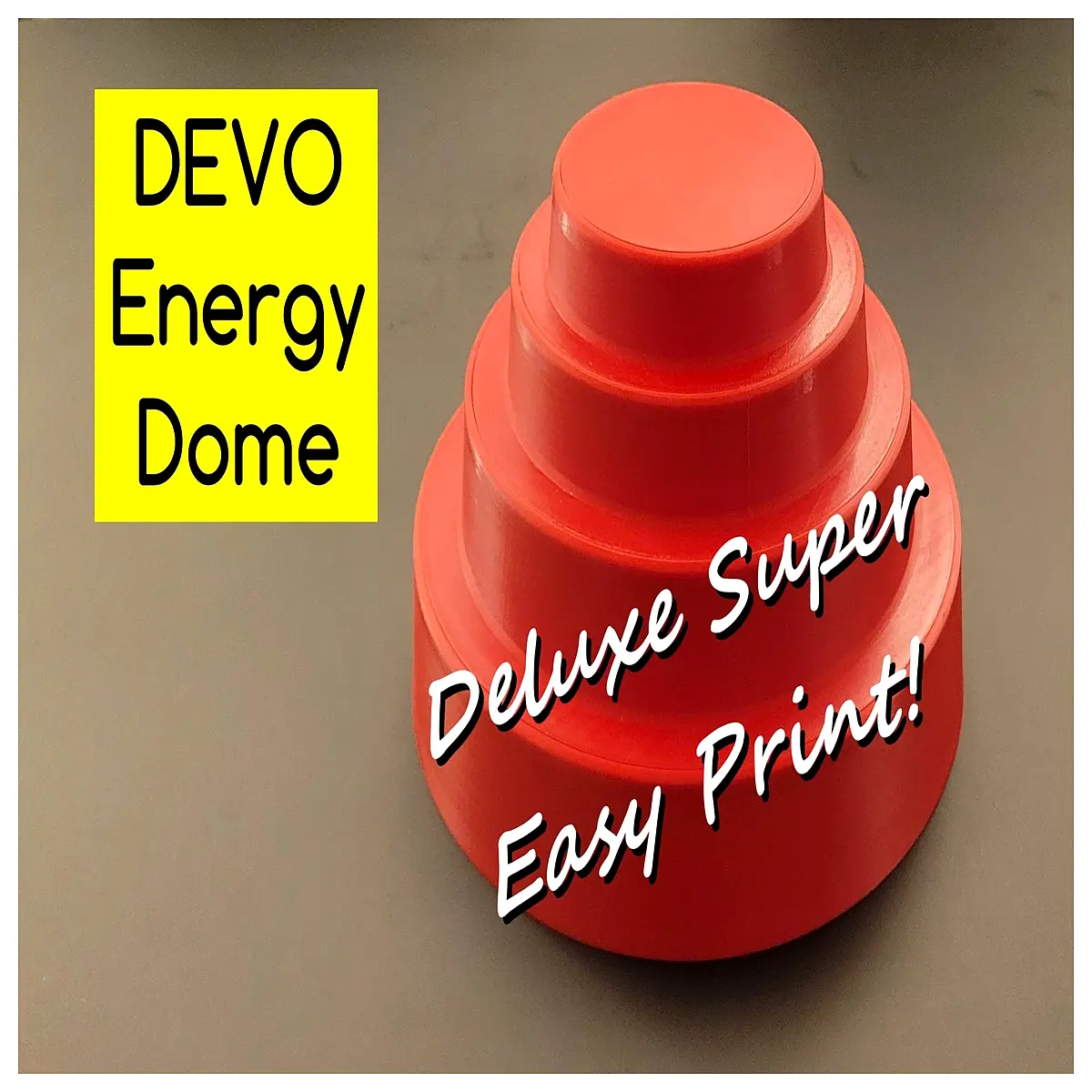 DEVO Energy Dome 3D Printing Model Easy Print DIY Toy Desktop Decoration