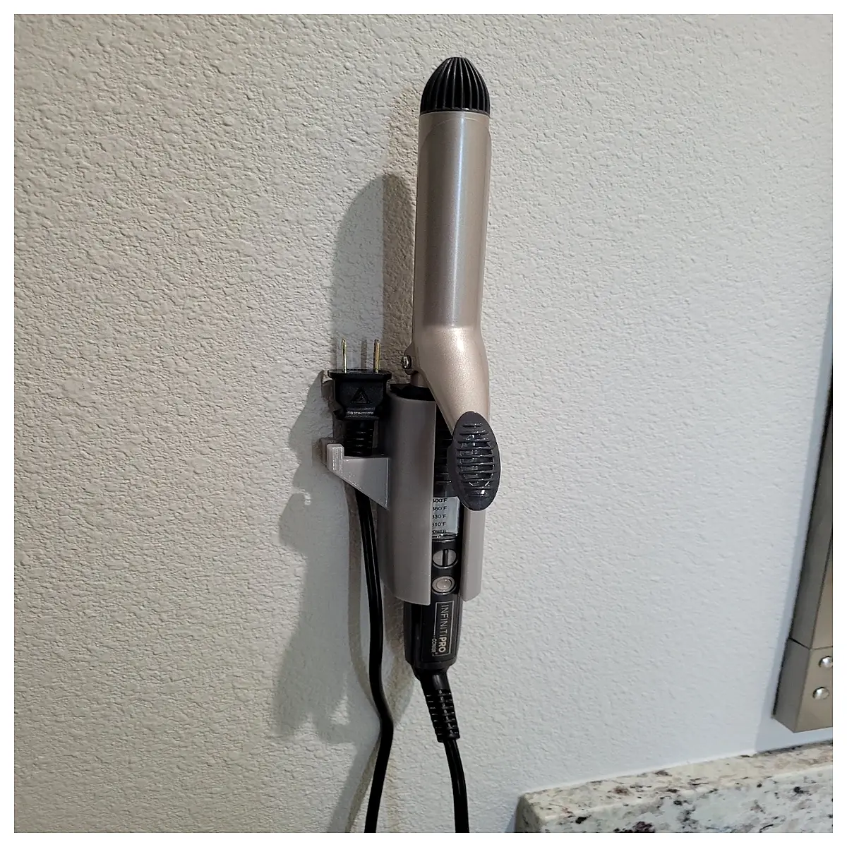 Curling Wall Mount Holder Rotating Hair Styling Bracket Bathroom Heater Support System Curling Accessories Wall Mount