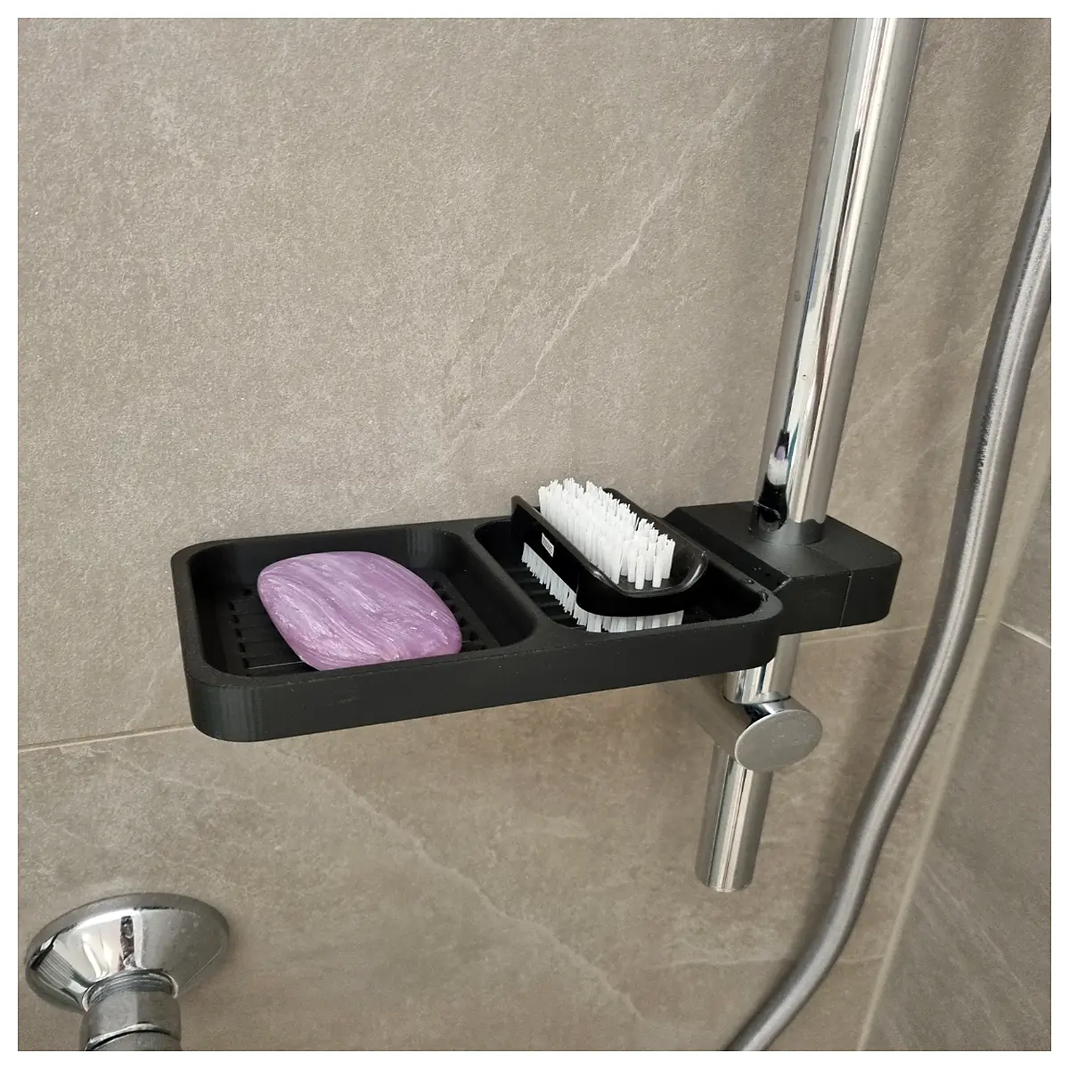 Shower Caddy Bathroom Shelf Soap Holder Wall Mounted Storage Rack Kitchen Soap Dispenser Organizer