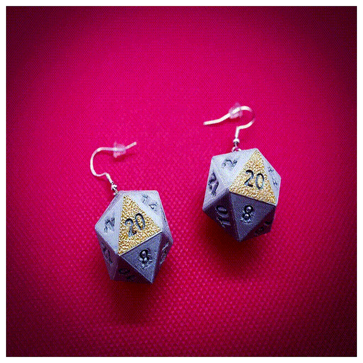 D20 Dice Earrings Women s Dices Earrings Gaming Accessories Tabletop Decor Dice Shaped Earrings Novelty Gift