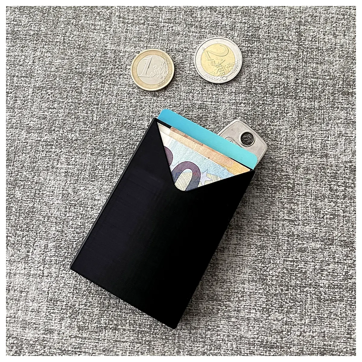 Slim Single Fold Wallet Card Money Coin Key Holder Storage Protection Mini Wallet Card Case
