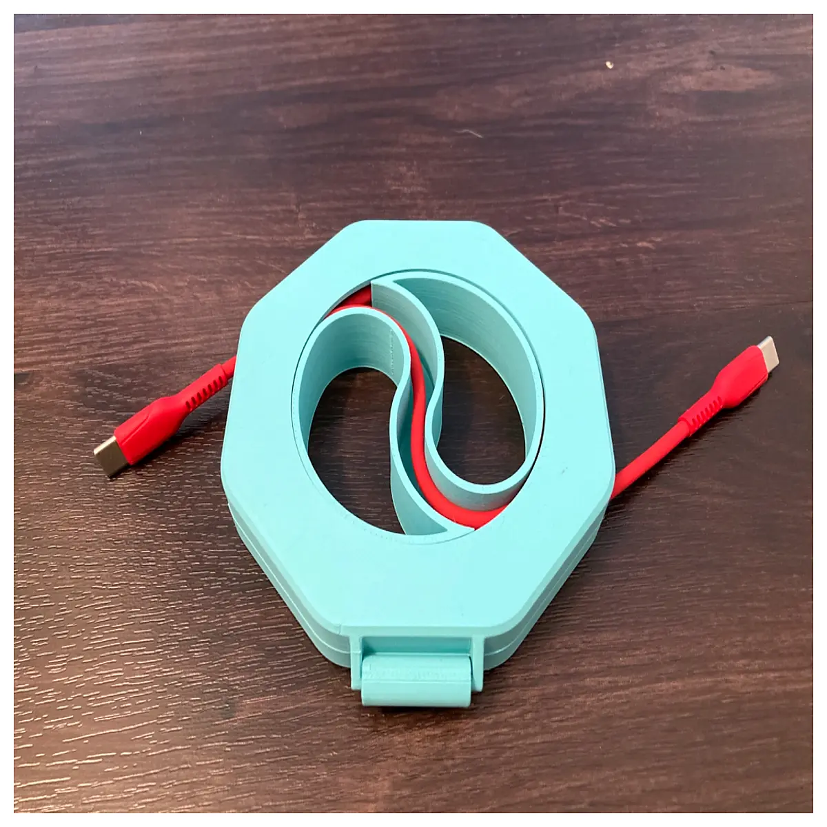 parametric cad cable spool holder pegboard mount printable design organizer