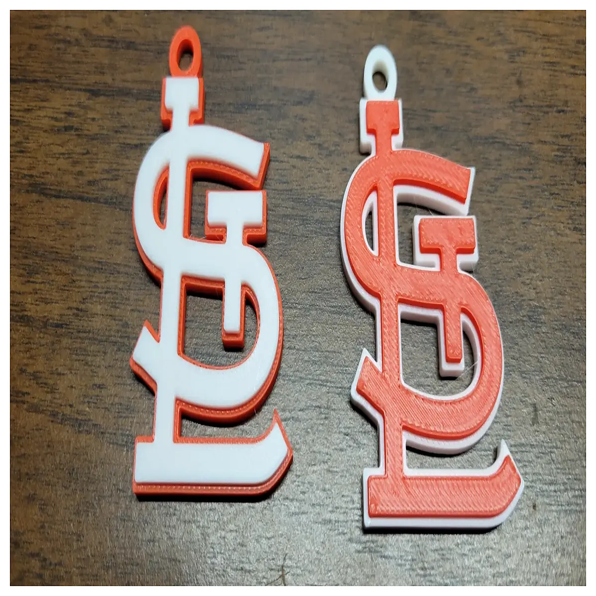 St Cardinals Keychain Large Ring Design Baseball Souvenir Collectibles Sports Accessory