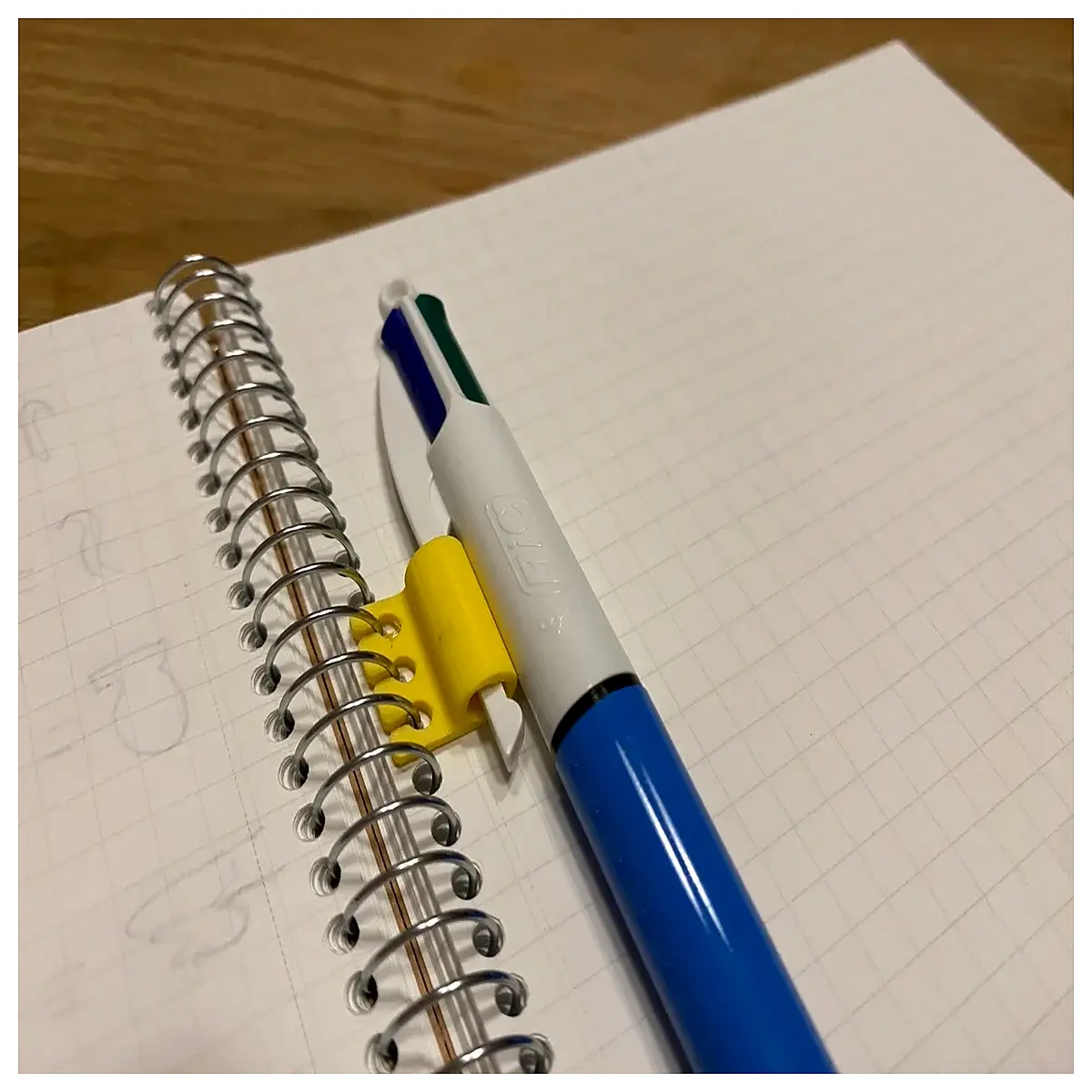 spiral pen clip for notebooks flexible metal wire bookmark holder aesthetic stationery accessory for journals