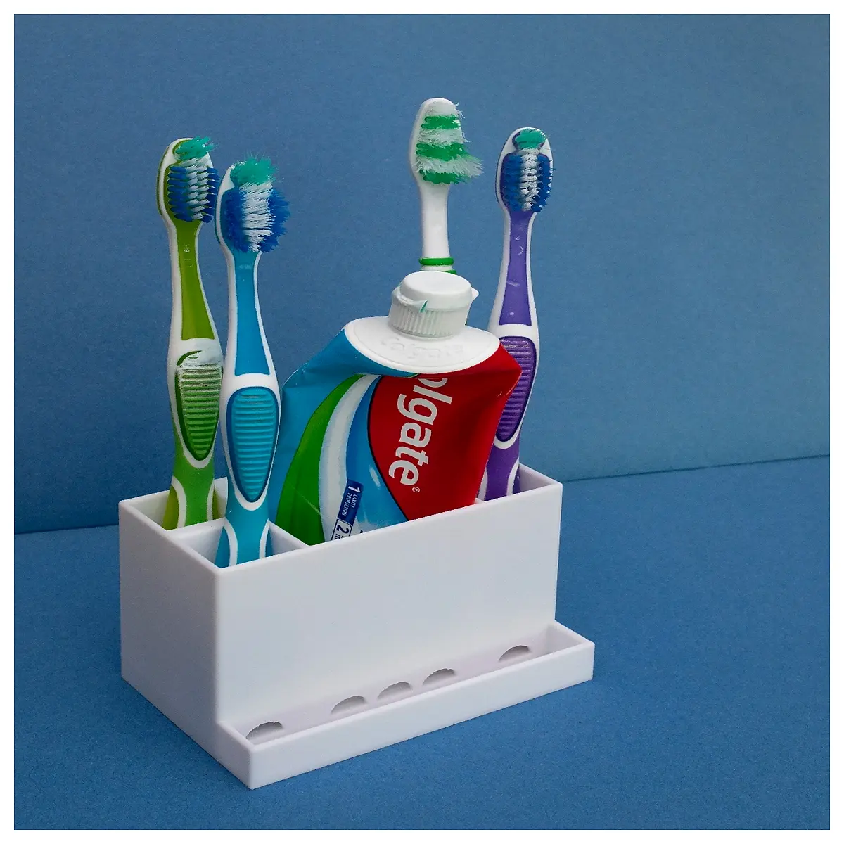 Toothbrush Holder 4 Toothbrush Holder with Toothpaste Dispenser Bathroom Organizer Teeth Cleaning Accessories