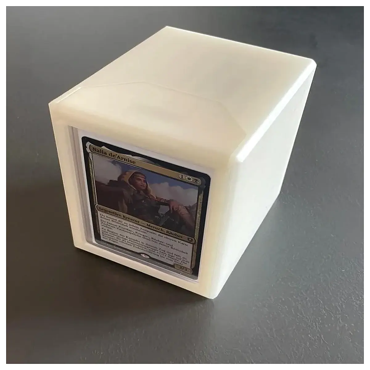 MTG Commander Magnetic Box with Display Window 12x2mm Round Magnets Card Storage Protection