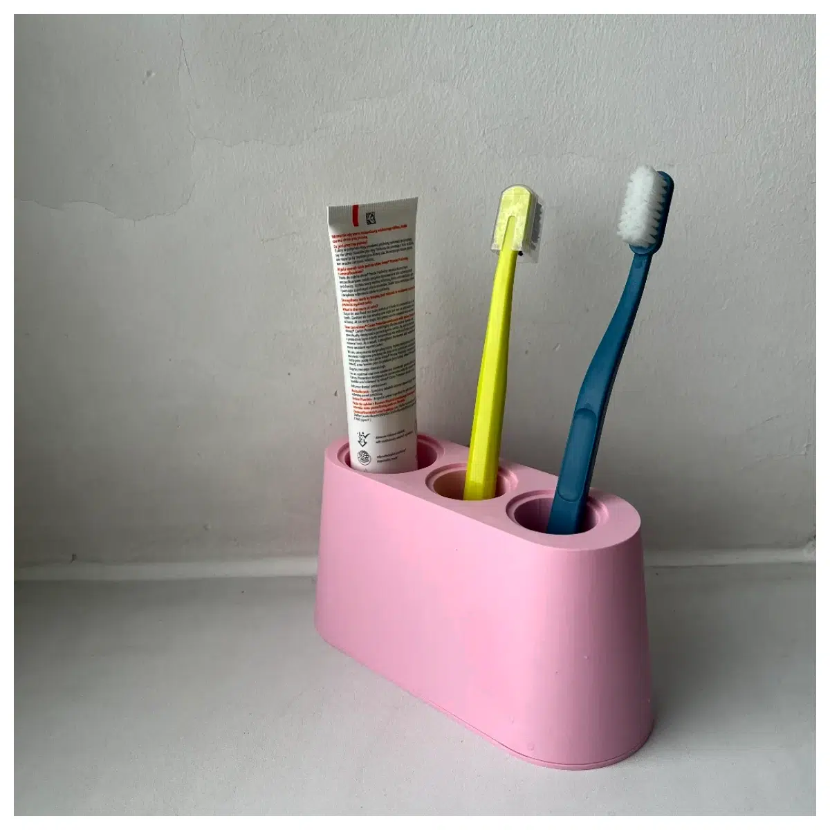 Toothbrush Holder Organizer Bathroom Shelf Toothpaste Dispenser Brush Rack Storage Multi Function Toothbrush Stand