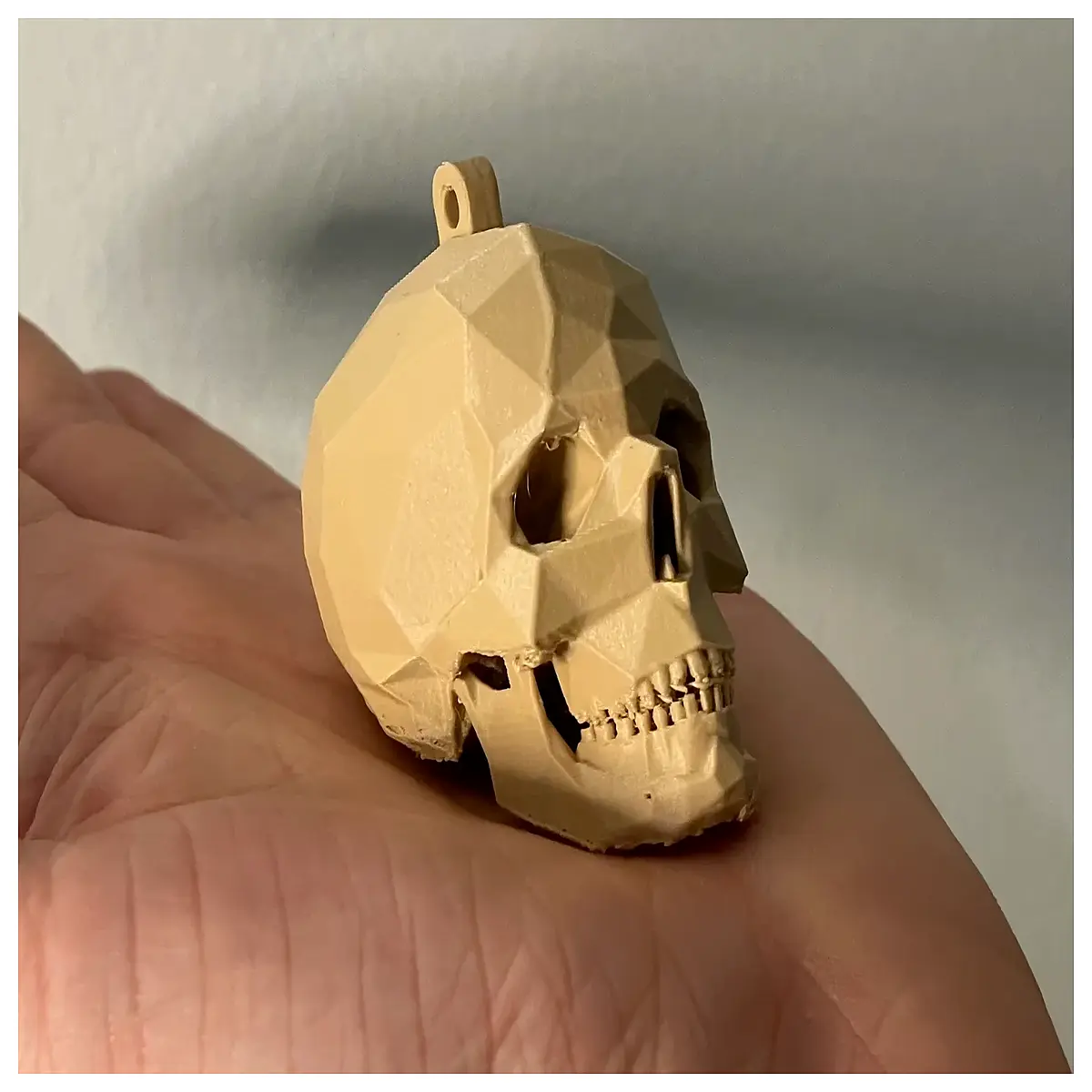 Low Poly Skeleton Keychain Miniature Cute Desktop Decoration Phone Accessory Anime Collectible Keychains Toys