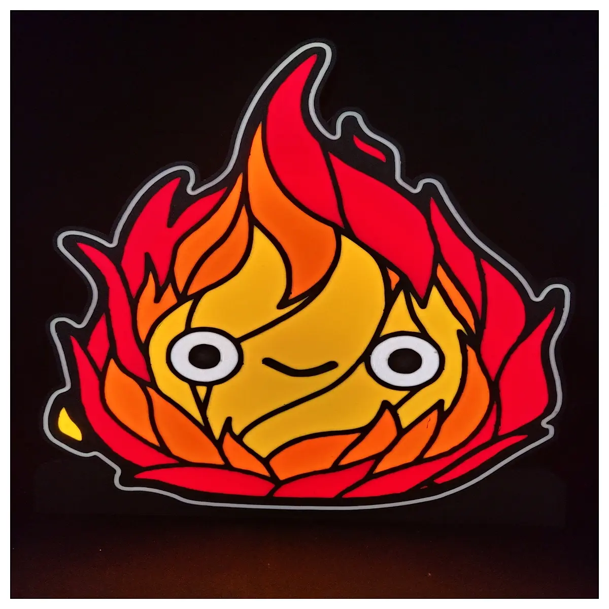 calcifer moving castle night home decor fantasy room lighting