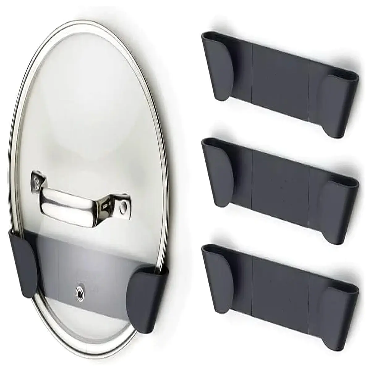 Cabinet Door Organizer for Pot Lids Kitchen Storage Box Shelf Accessories Pantry Organizer Door Panel Storage