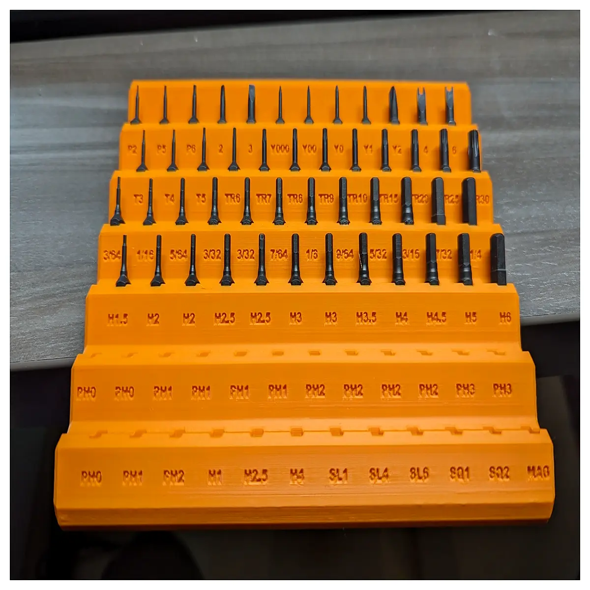 magnetic screwdriver bit holder organizer rack for ltt power tools drill bits storage case