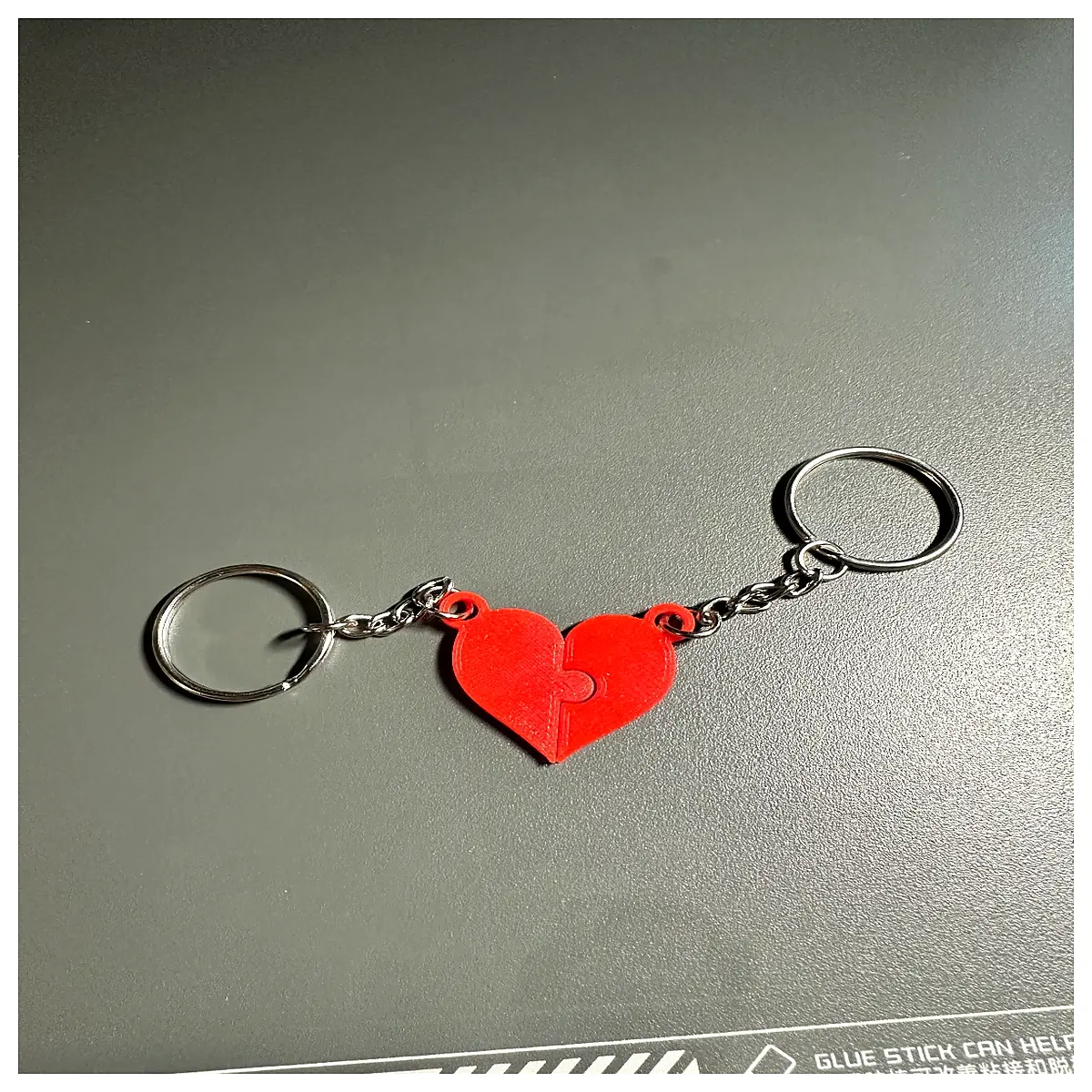 shaped keychain jigsaw puzzle her love couple romantic anniversary present custom photo