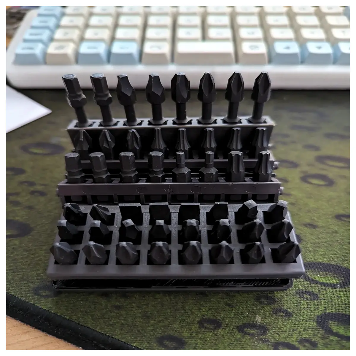 Gridfinity Ryobi 6 Point Angle Rack Parts Organizer Storage Solutions Desktop Accessory Magnetic Holder Tool Storage
