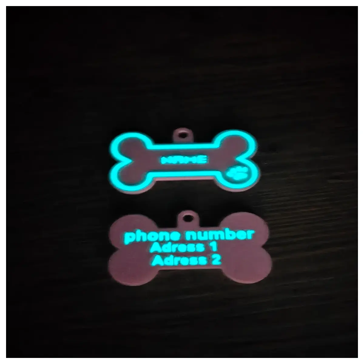 custom pet id tag with name phone address engraving dog cat collar tags personalized safety identification for cats dogs