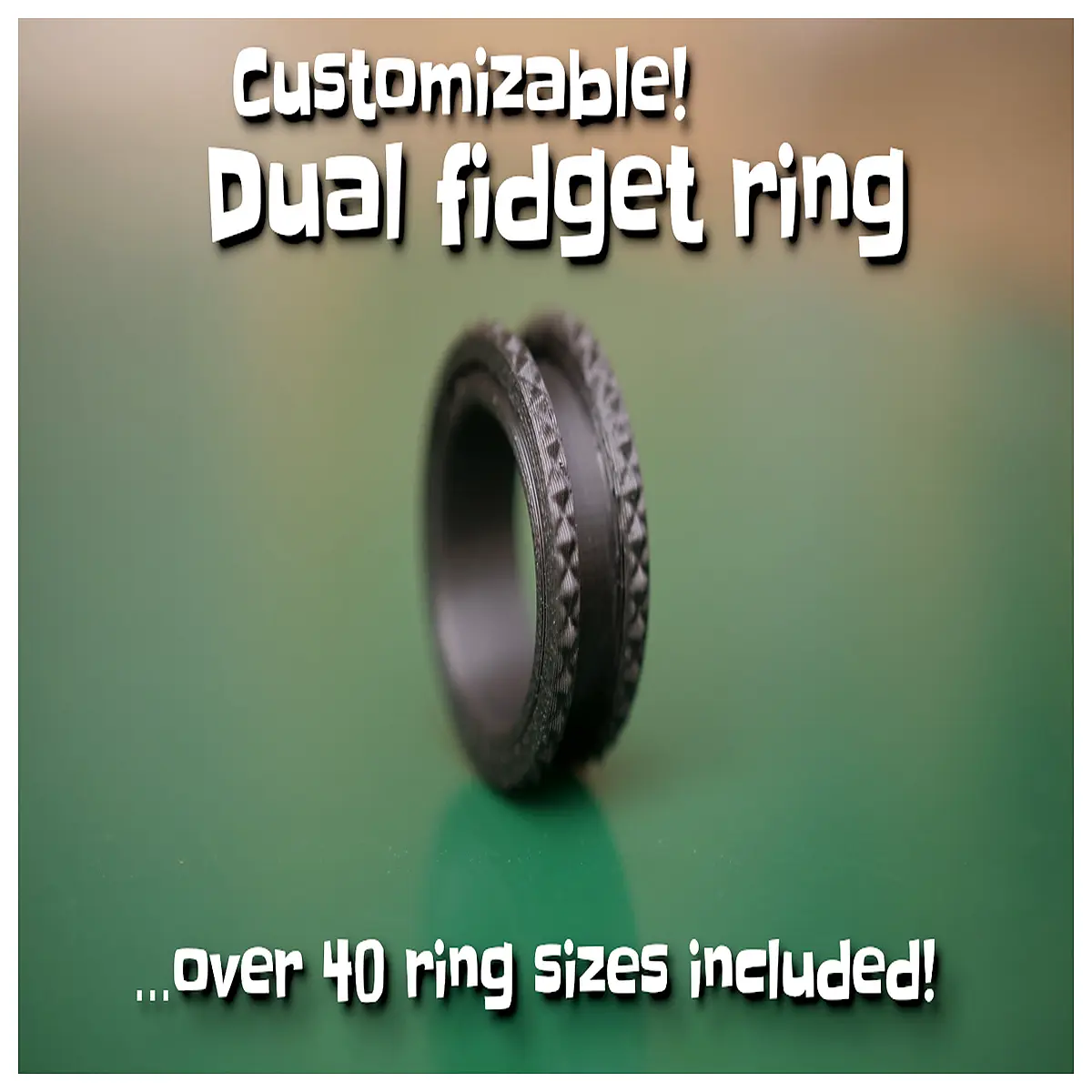 fidget ring for anxiety relief silicone stress ball