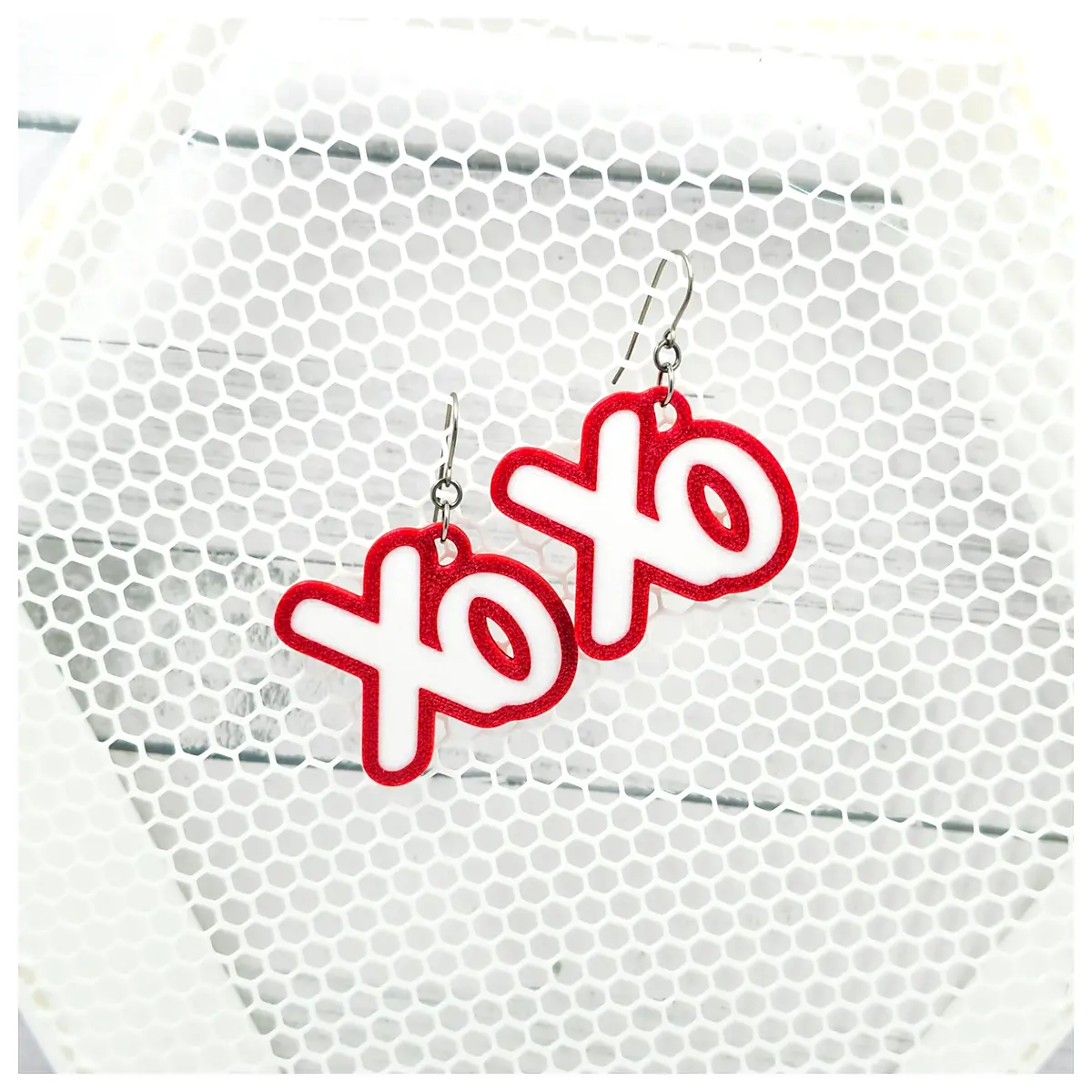 XOXO Valentine Earring Gift Set Romantic Earrings Couple Present Anniversary Jewelry Matching Earrings