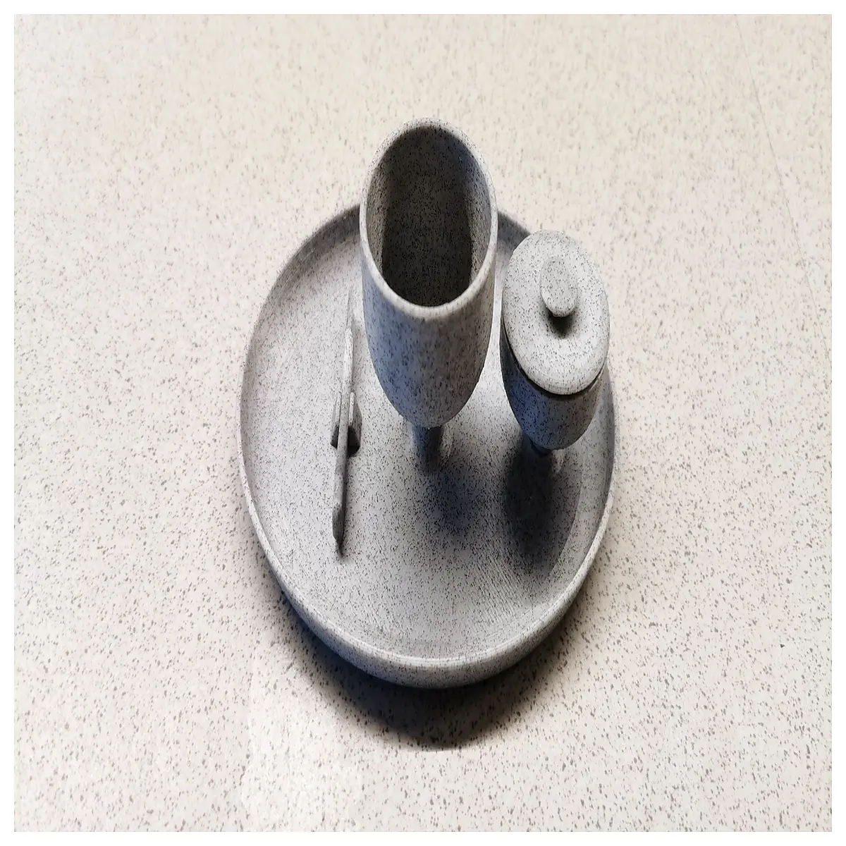 stainless steel egg cup holder for breakfast tableware set