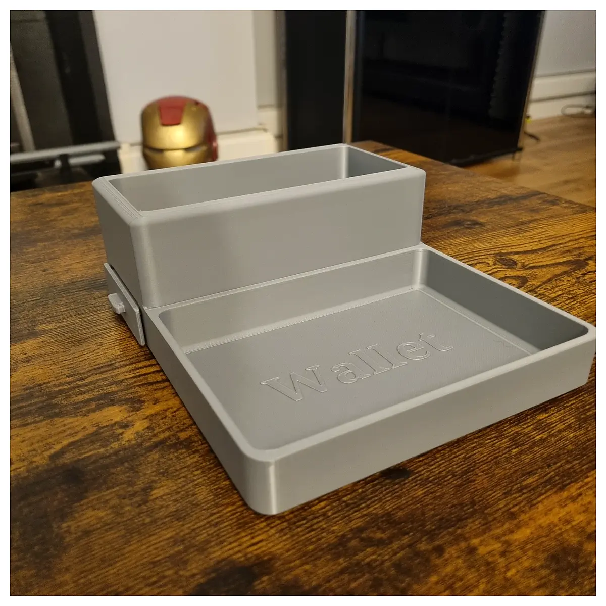 Key Wallet Organizer Holder Desk Storage Box Multi Purpose Organizer Key Chain Accessories Home Storage Solutions