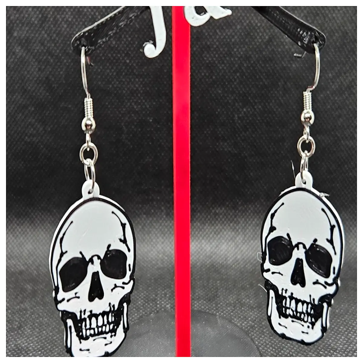 Skull Earrings Women Gothic Black Decoration Trendy Jewelry Accessory Gift