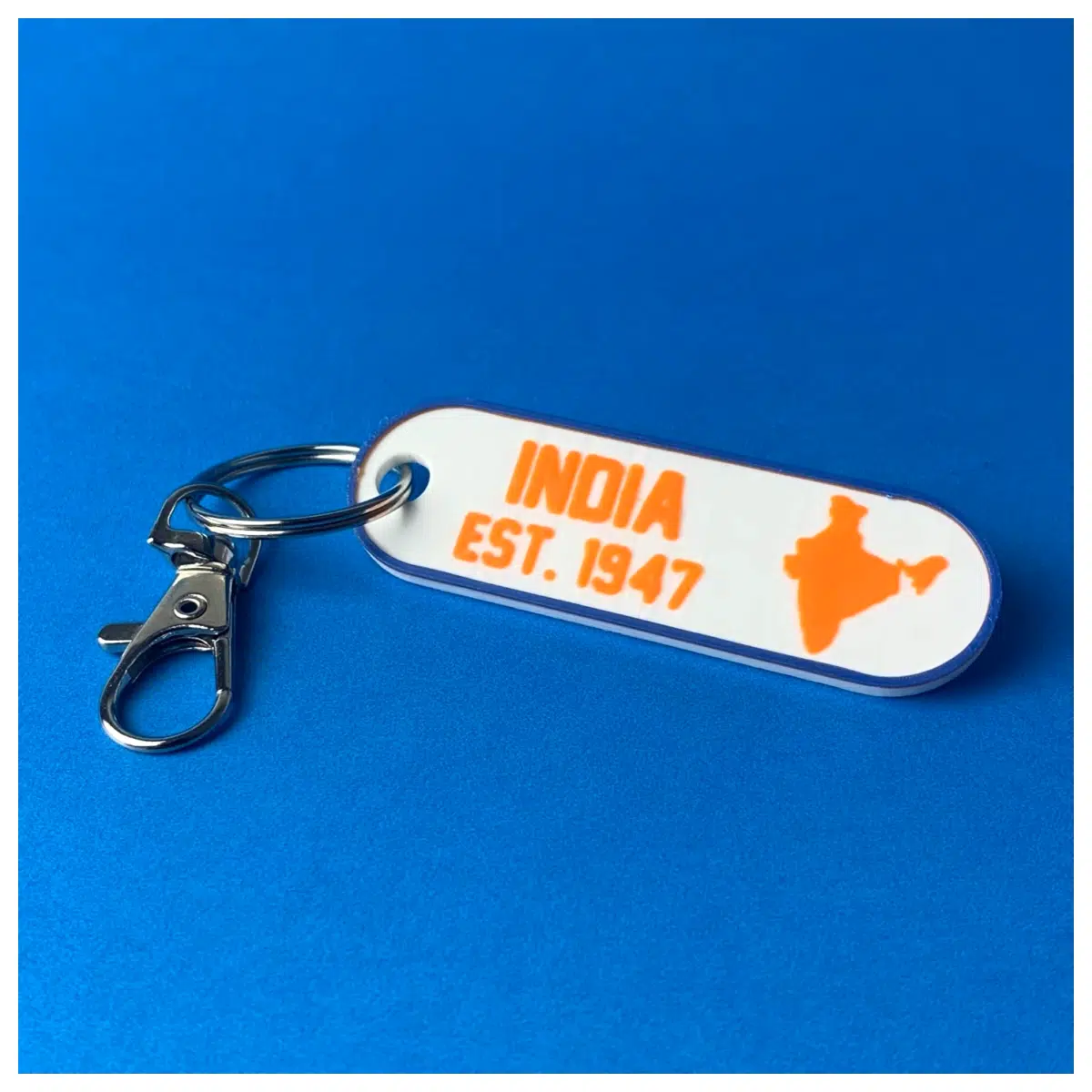 India Tricolor Flag Keychain Culture Souvenir Tricolor Flag Charm India Flag Accessory Gift