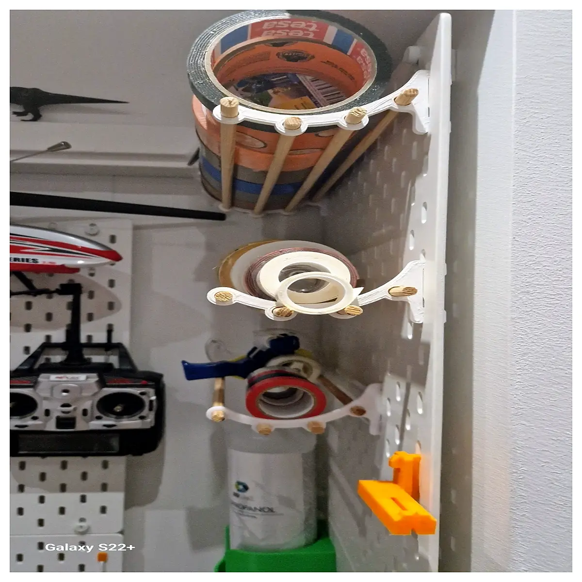 skadis pegboard adhesive tape strips for mounting hooks and organizers without drilling walls