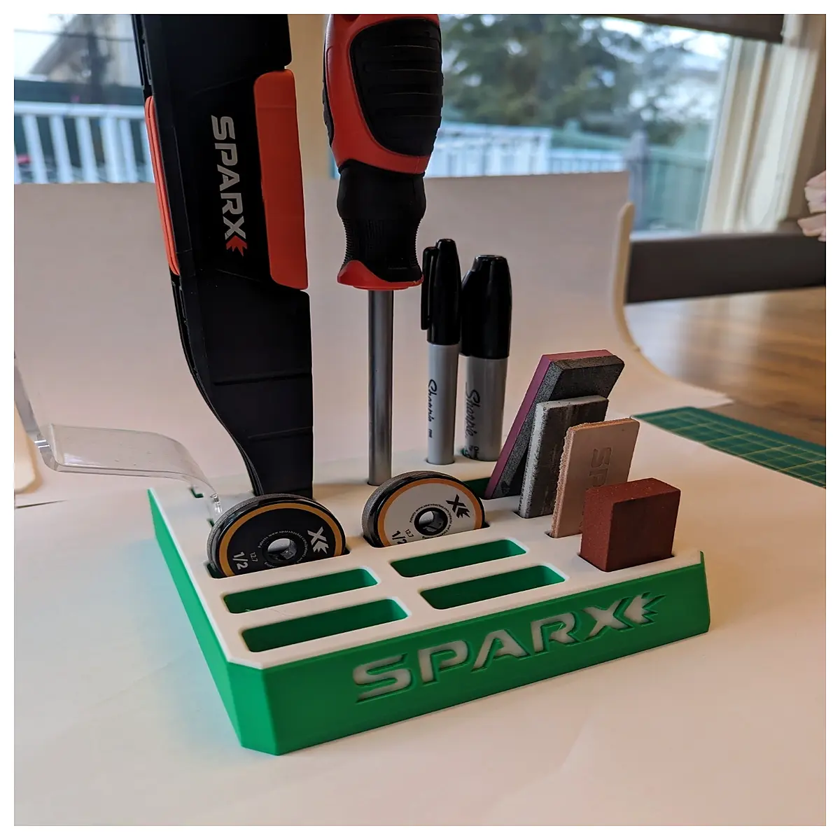 Sparx Tray Stand Magnetic Holder Desktop Organizer Kitchen Restaurant Storage Magnetic Accessories Tray Support Easy Install