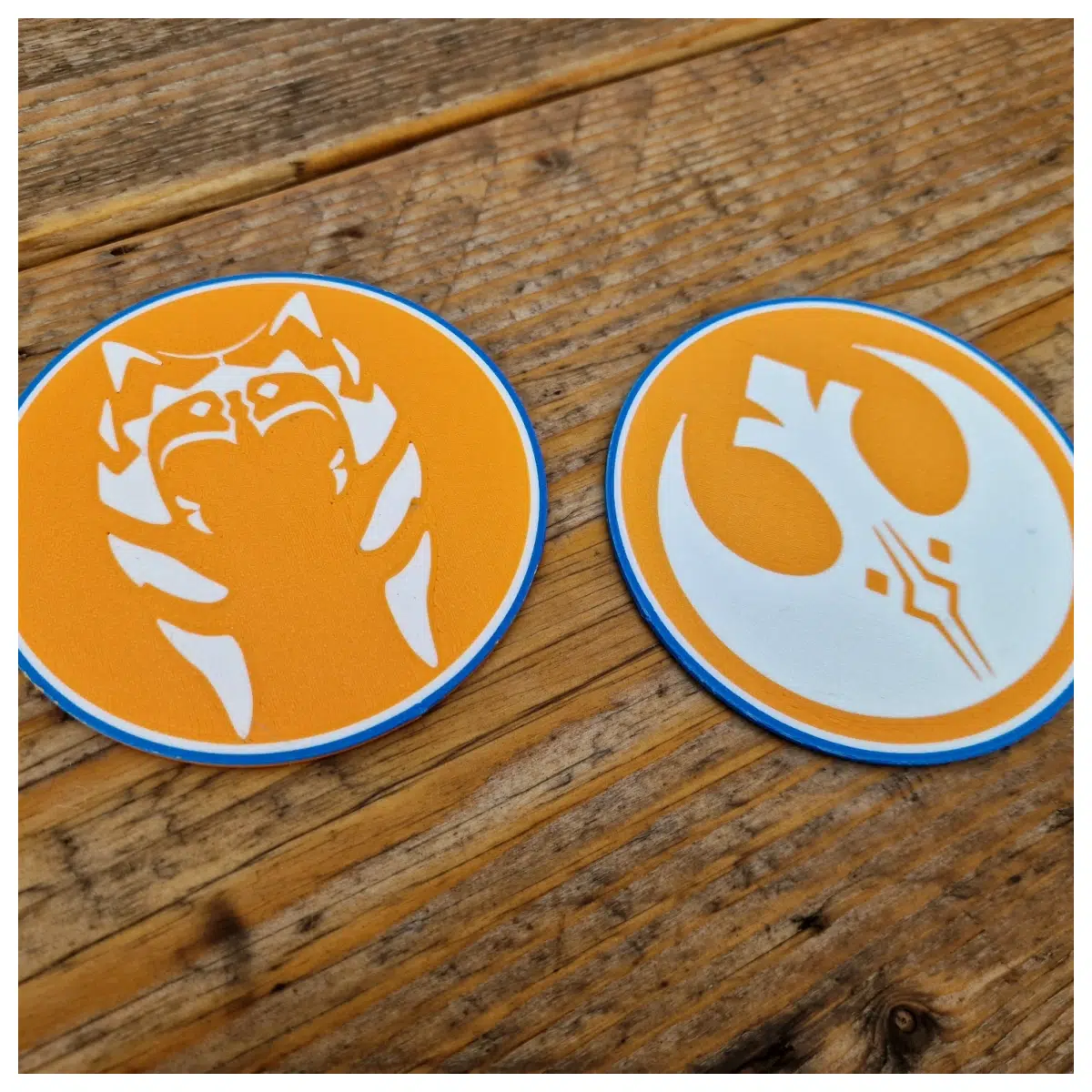 star ahsoka tano ceramic coaster set star merchandise for desk protective table mat for coffee mug aesthetic home decor gift