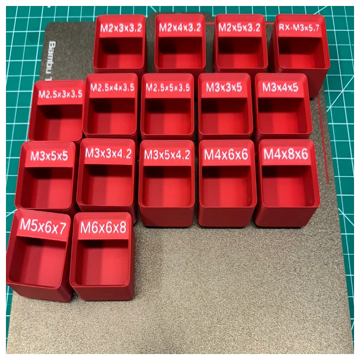 gridfinity hex nut inserts modular storage bins magnetic organizer parts for workbench tool organization
