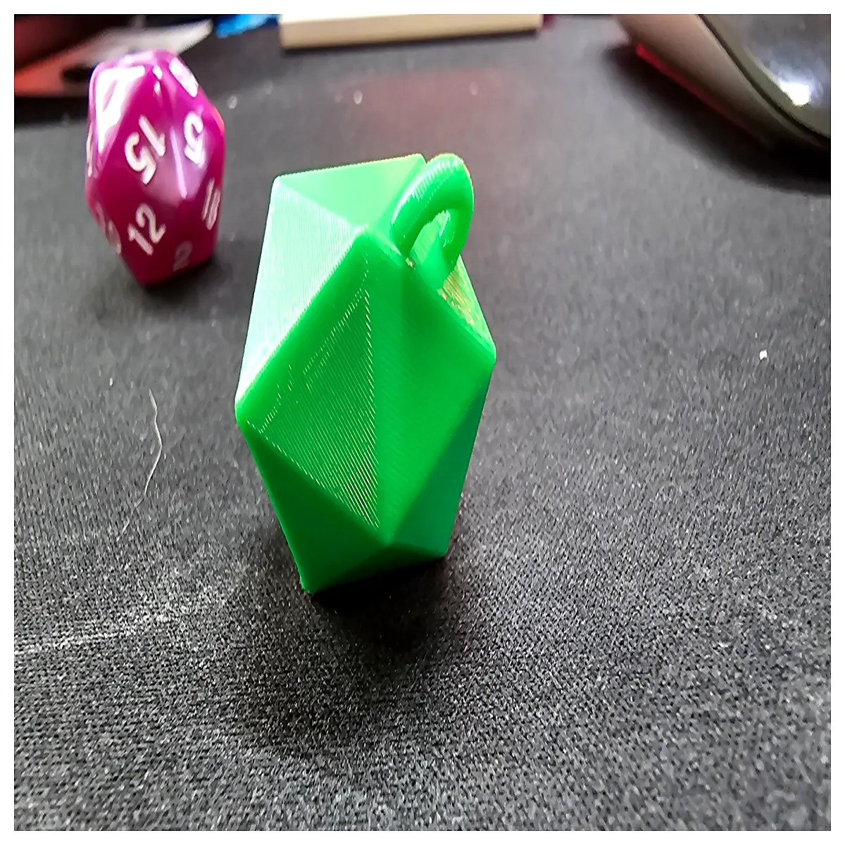 D20 Dice Keychain Blank Dice for Engraving RPG Dice Tabletop Gaming Accessories Dice Collection Custom Dice