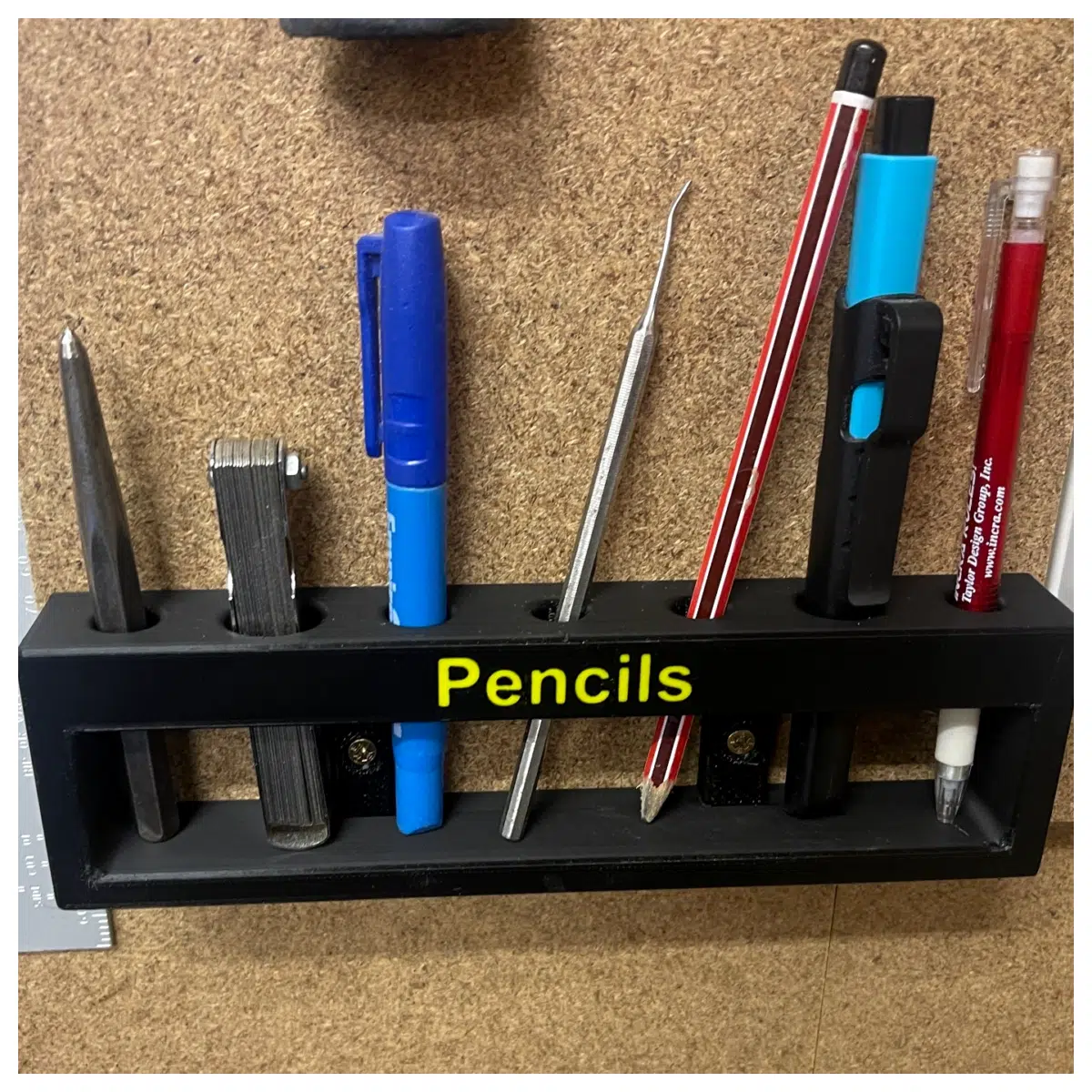 Pencil Case Holder Wall Mount Creative Backpack Decoration Student Accessory Pen Tube Fixer Wall Decor Pencil Box Parts