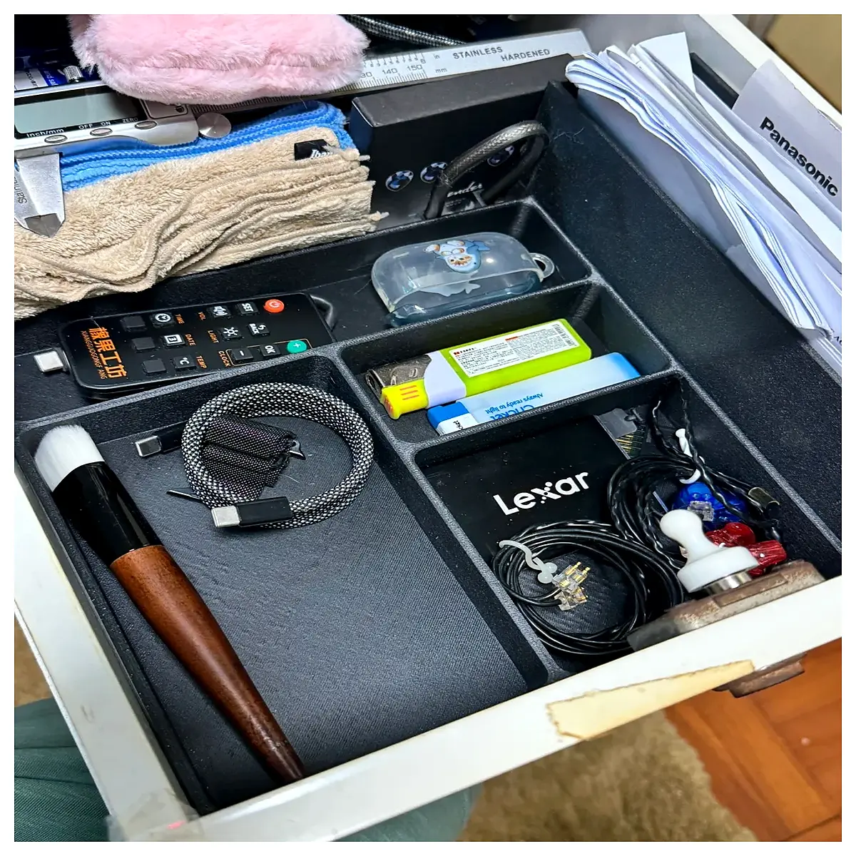 Adjustable Drawer Dividers Organizing Tool Desk Storage Box Drawer Separator Storage Accessories Multi Compartment Organizer